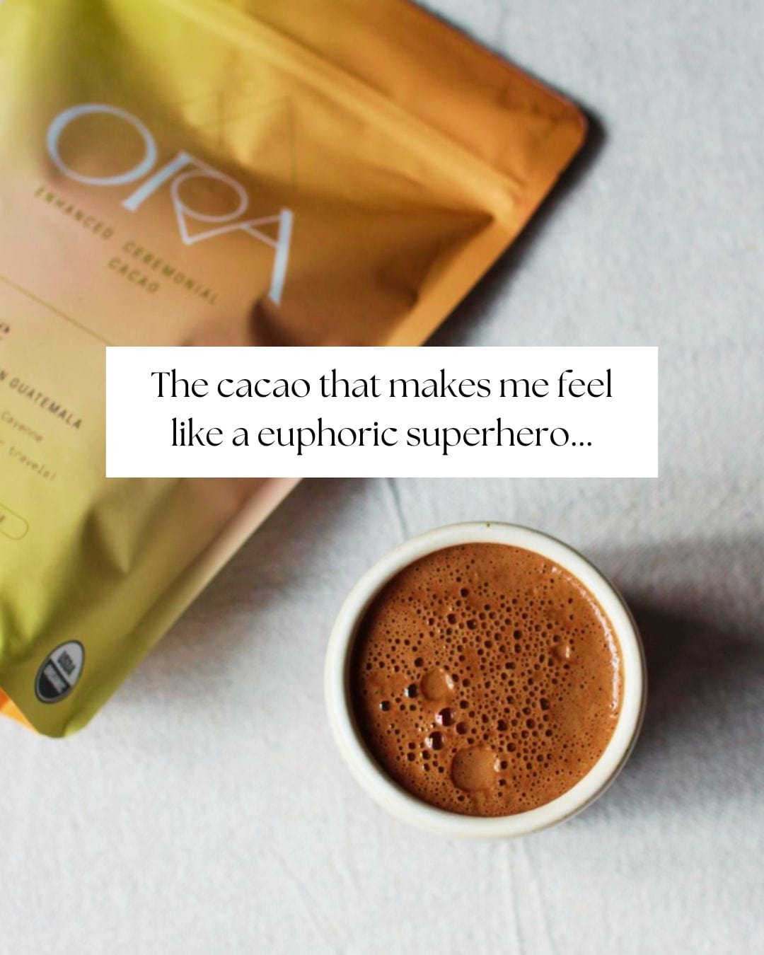 Ora Cacao chocolate bar showcasing premium quality and sustainable ingredients