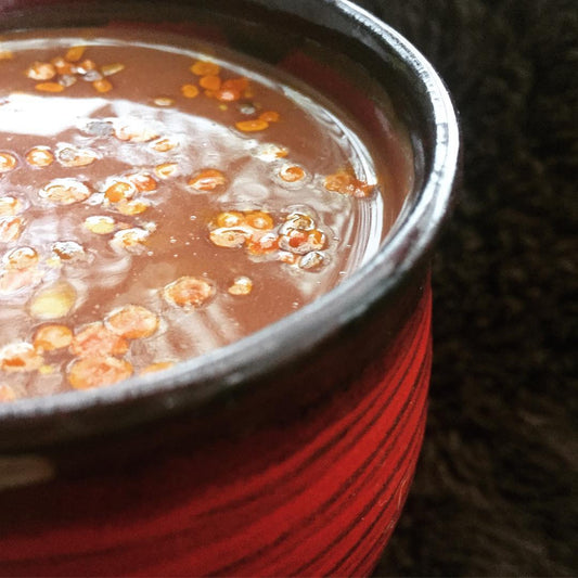 A serene image capturing a cacao moment, highlighting the natural beauty of the beans