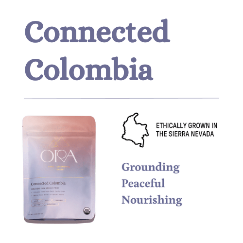 A graphic highlighting the connection between Colombian cacao and its rich heritage