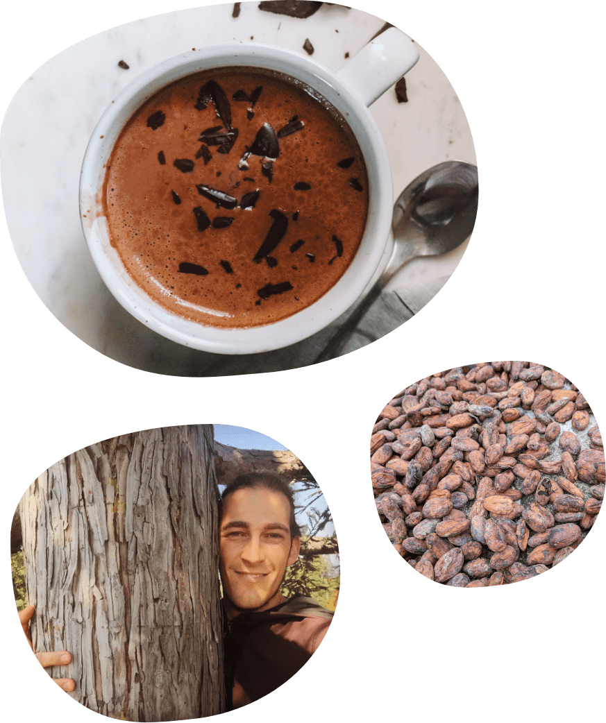 Elemental spiral design symbolizing the essence and energy of ceremonial cacao