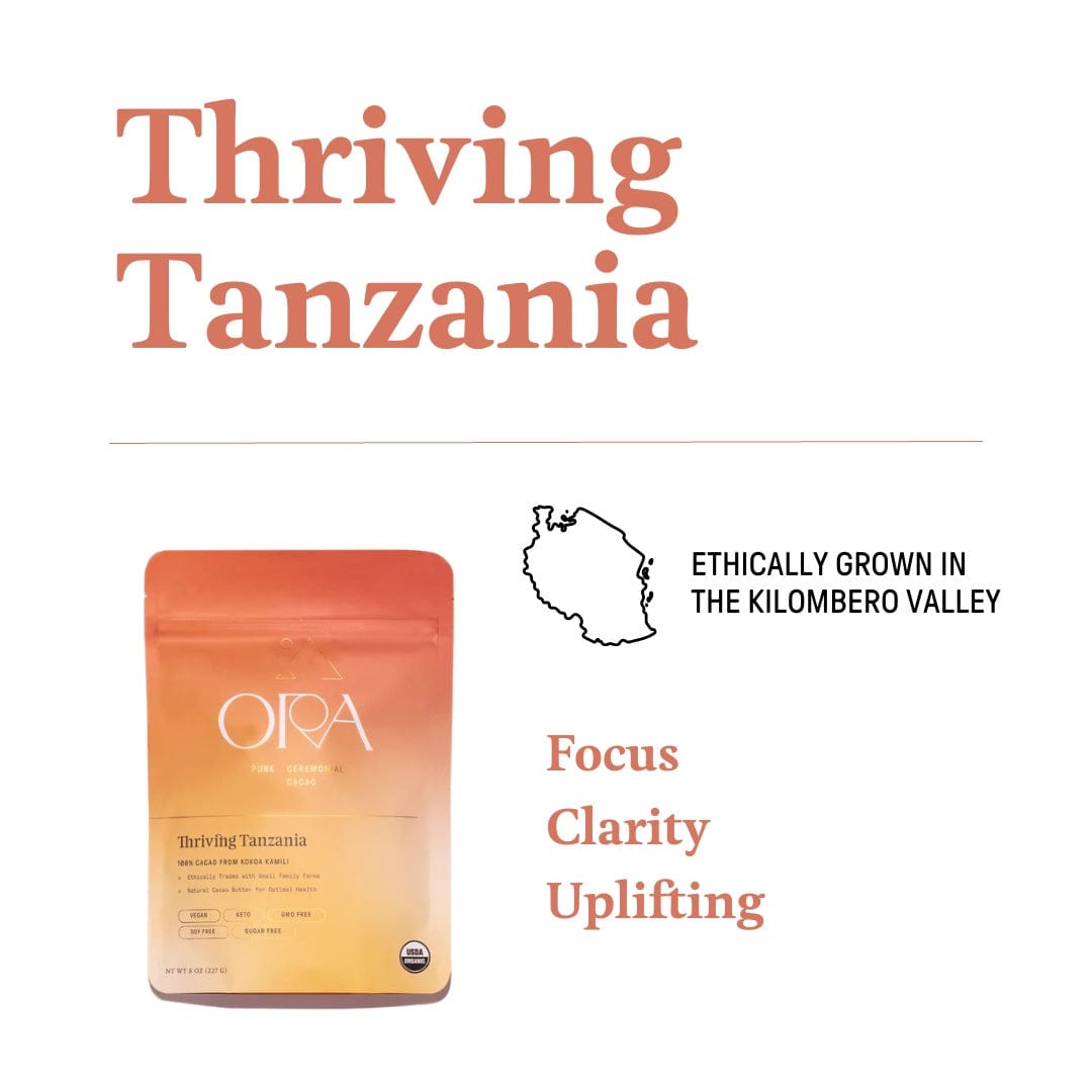 Thriving Tanzania ceremonial cacao kit for enriching experiences