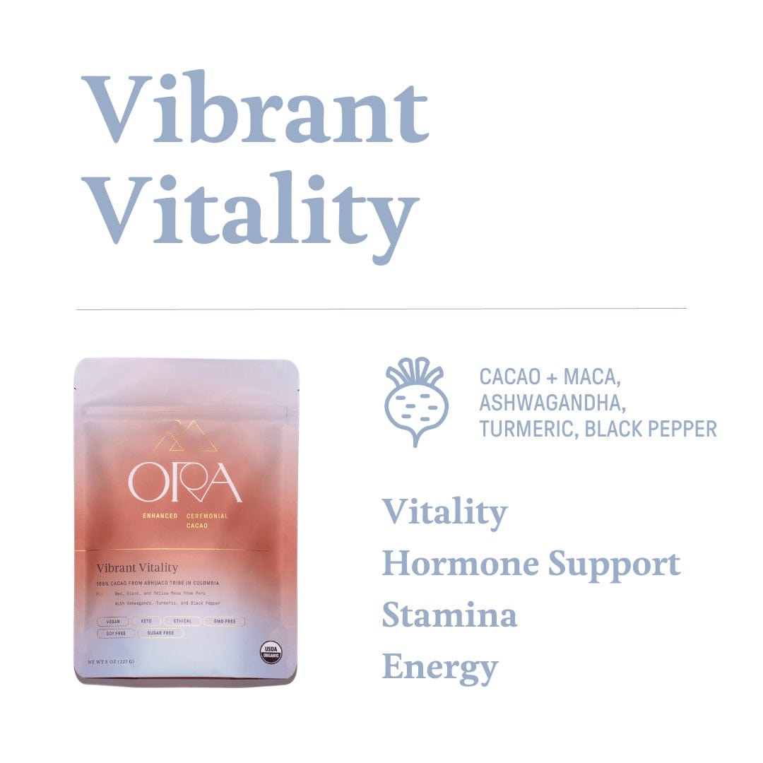 Vibrant Vitality ceremonial cacao kit for rejuvenating experiences