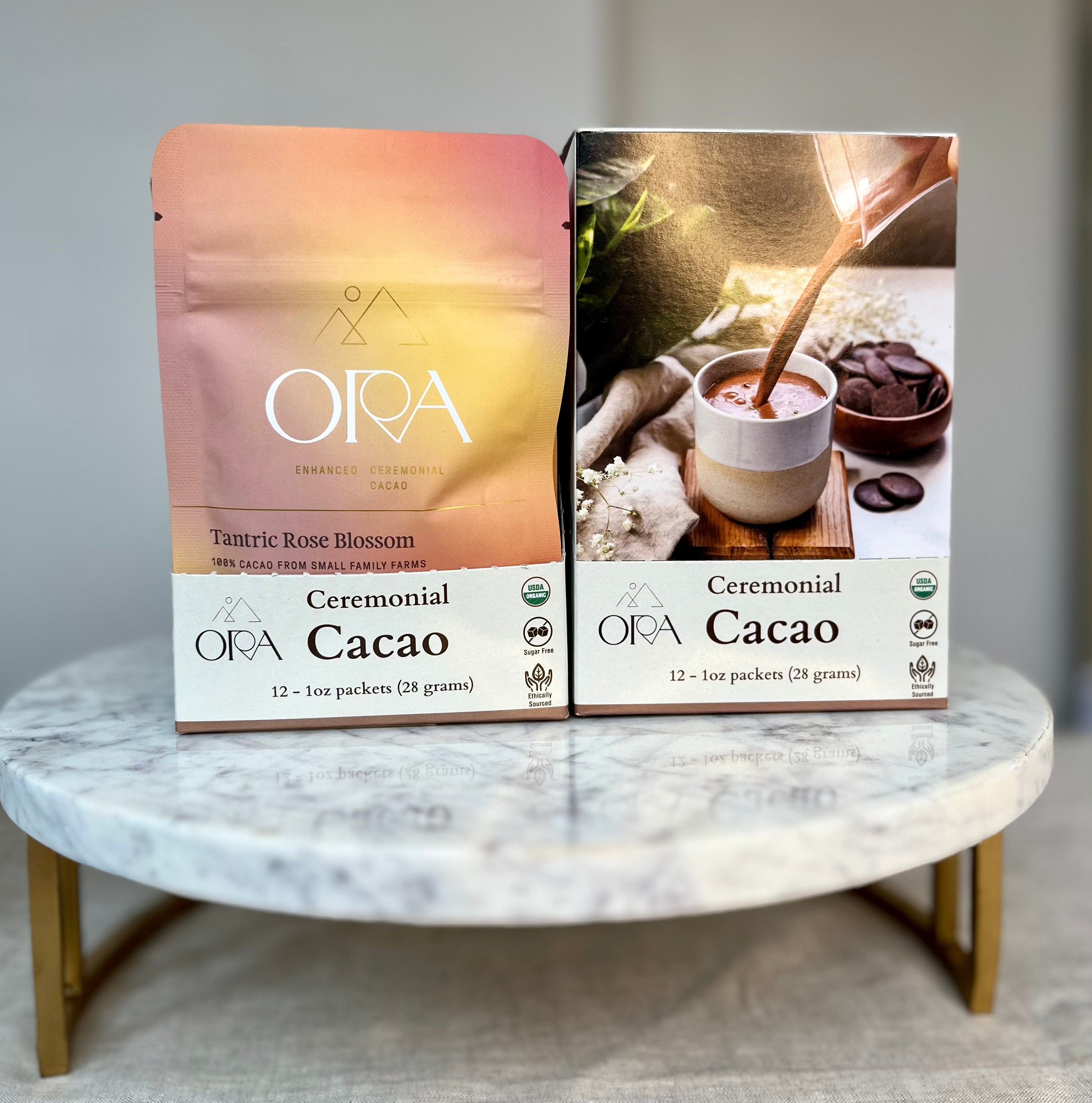 A serene image of ceremonial cacao, evoking peace, mindfulness, and spiritual rituals