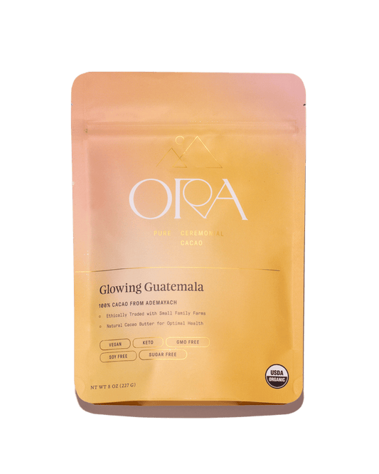 Ora Ceremonial Cacao Glowing Guatemala Front