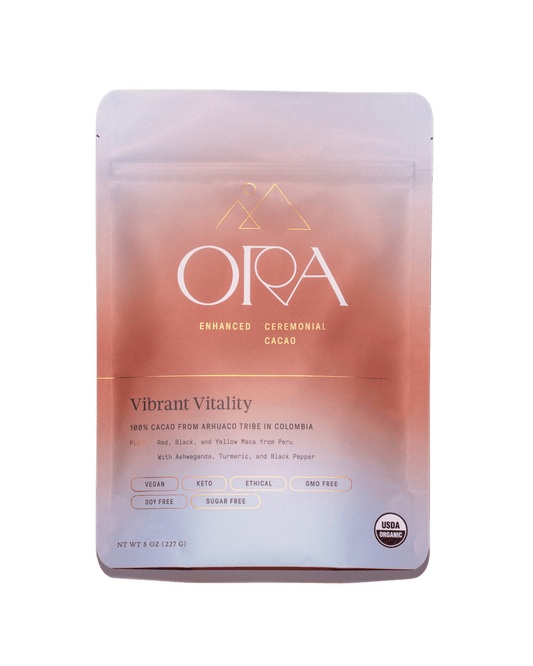 Ora Ceremonial Cacao Vibrant Vitality Front