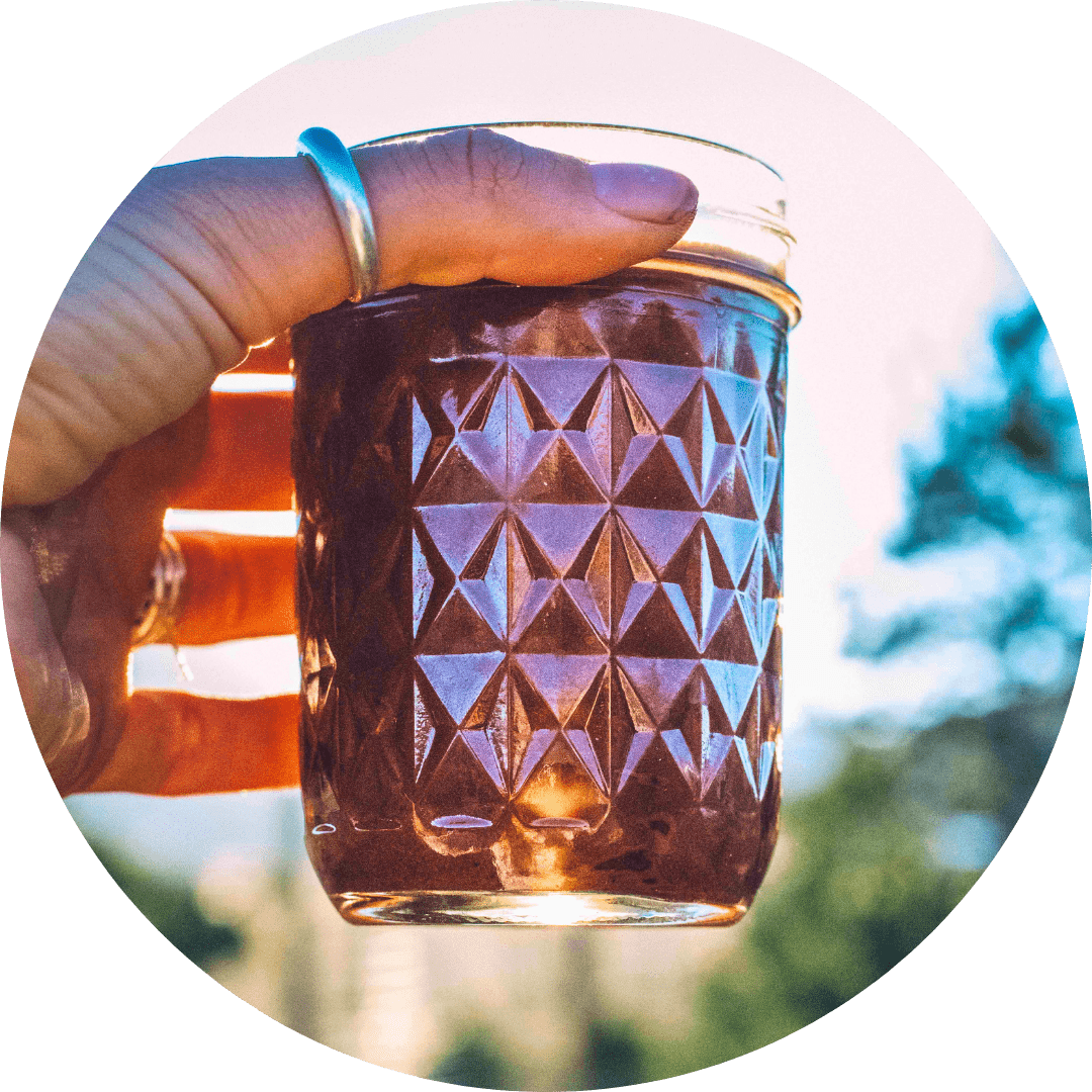 Visual representing gently energizing properties to support vitality and balanced energy levels