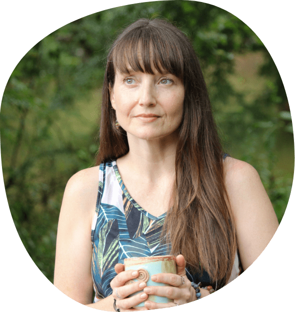 Instructor Angelica leading a cacao ceremony, fostering connection and insight