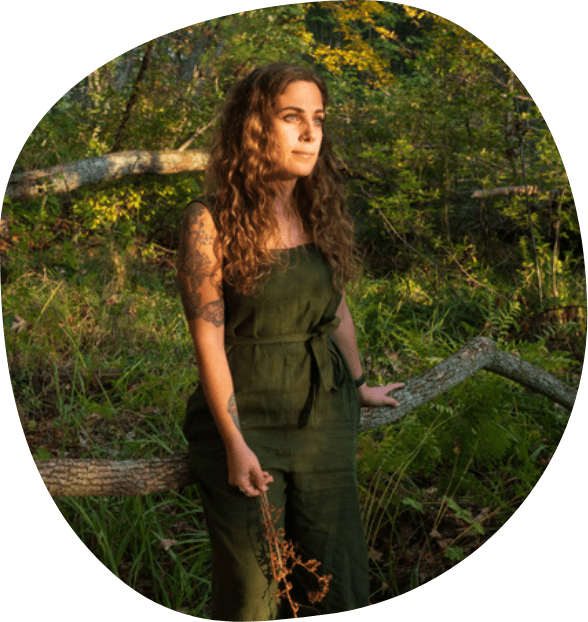 Instructor Concetta leading a cacao ceremony, sharing knowledge and warmth