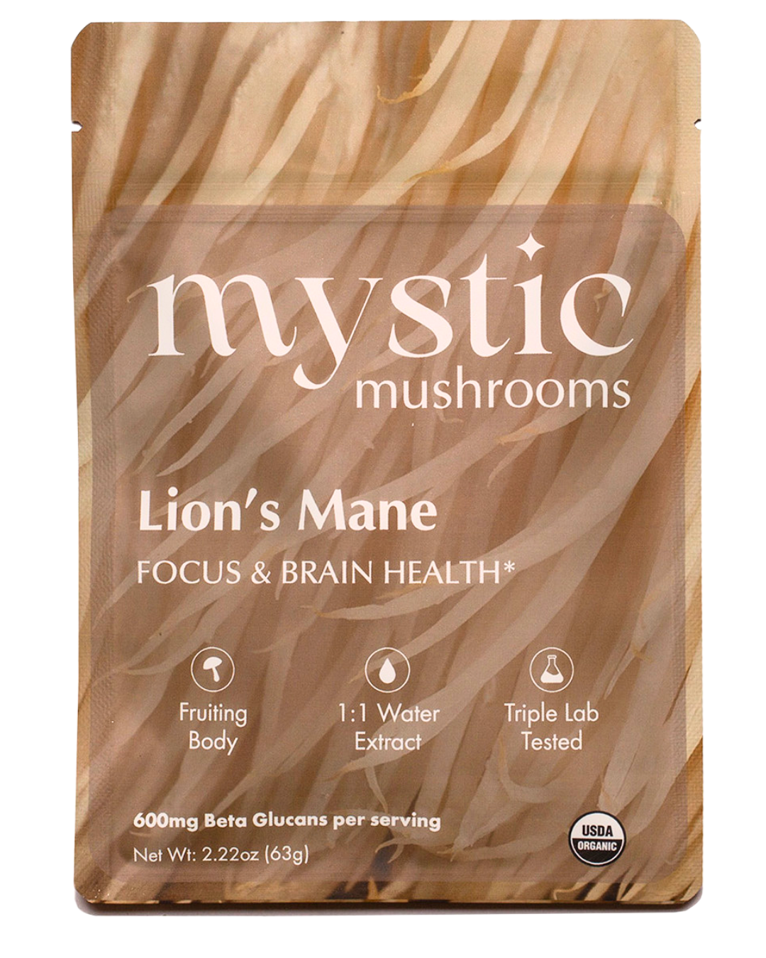 Lion's Mane Herbal Supplements Mystic Mushrooms