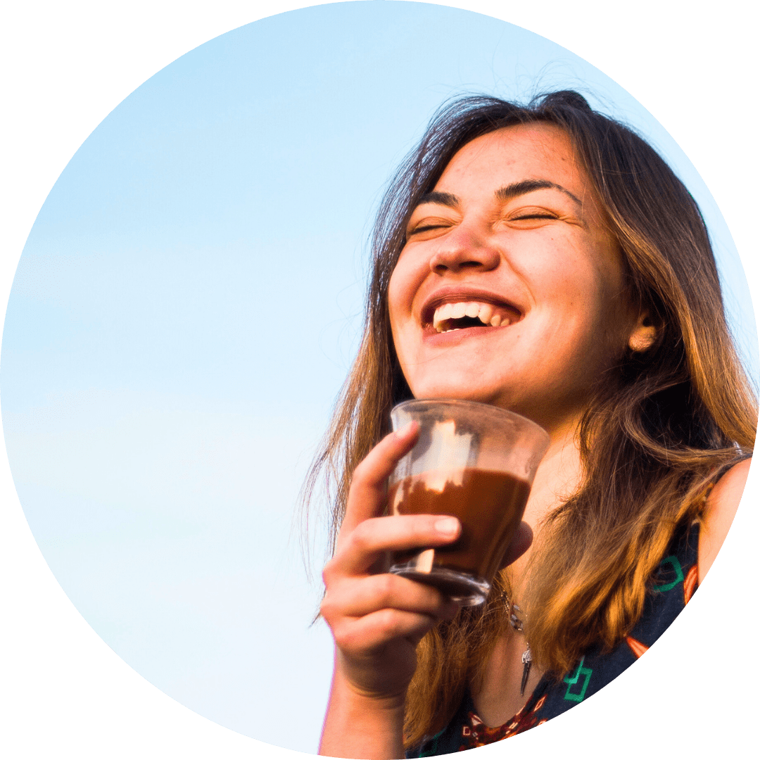Illustration of uplifting ingredients used to promote positive moods and emotional well-being