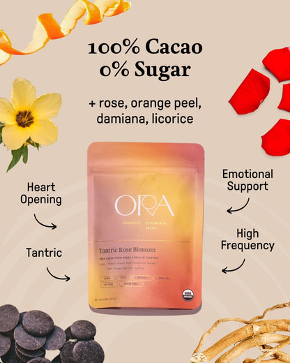 Ora Ceremonial Cacao Tantric Rose Blossom Graphic