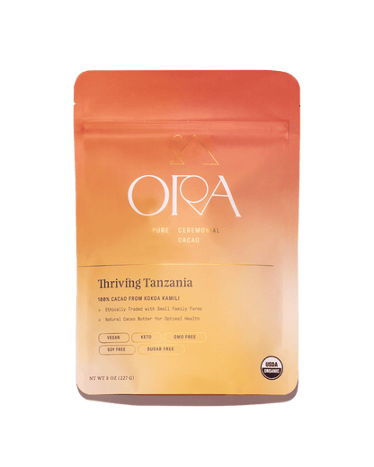 Thriving Tanzania (1oz) Baking Chocolate Pure 100% Ceremonial Cacao Ora Cacao