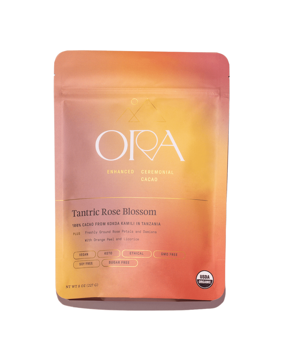 Ora Ceremonial Cacao Tantric Rose Blossom Front