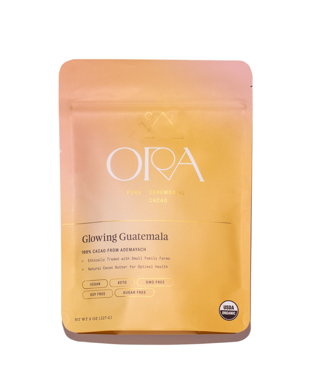 Ora Ceremonial Cacao Glowing Guatemala Front